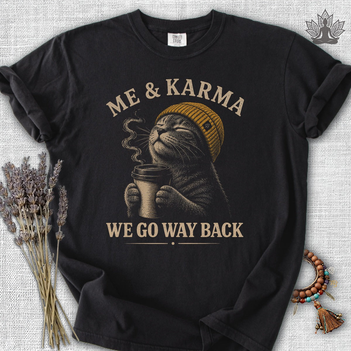 Me & Karma We Go Way Back Cat Comfort Colors® Tee