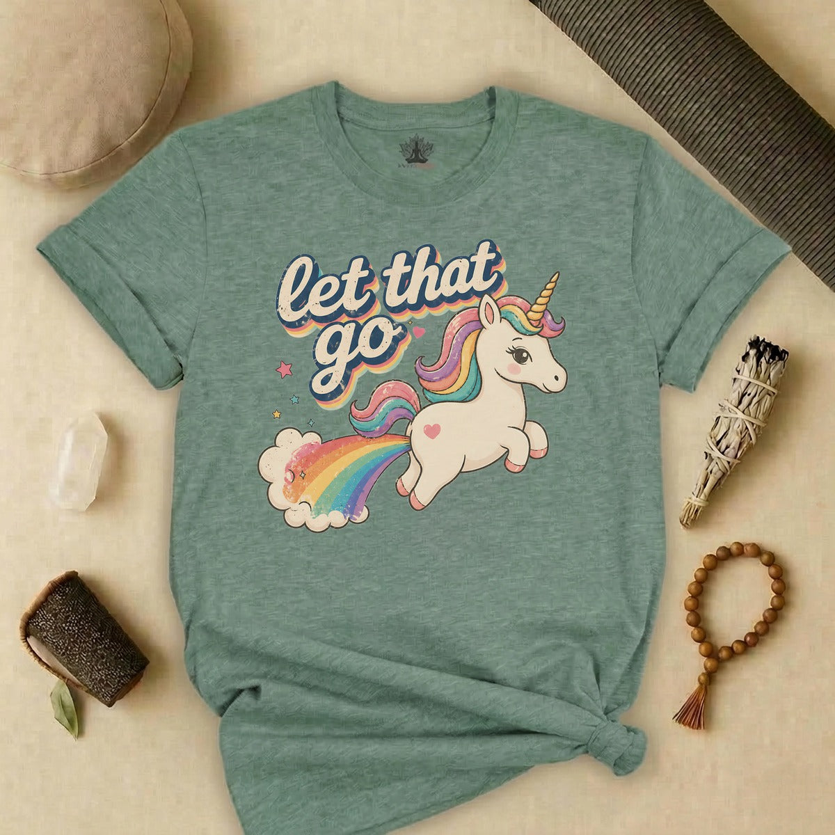 Nostalgia Unicorn Let That Go Tee