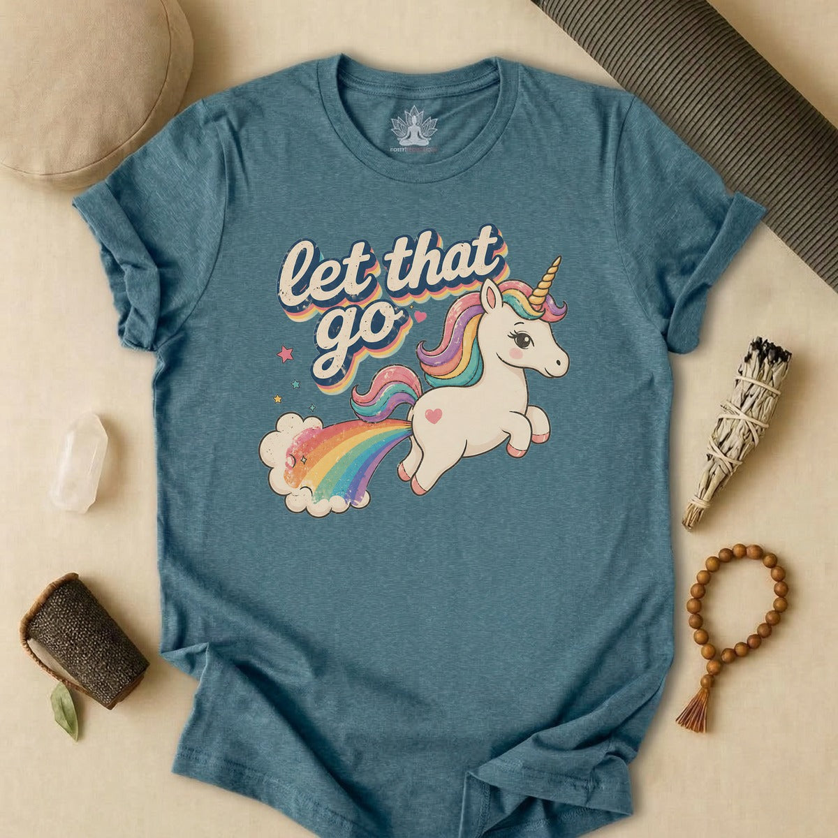 Nostalgia Unicorn Let That Go Tee