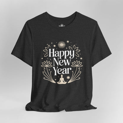 Mindful New Year - Festive Yoga Lotus Tee
