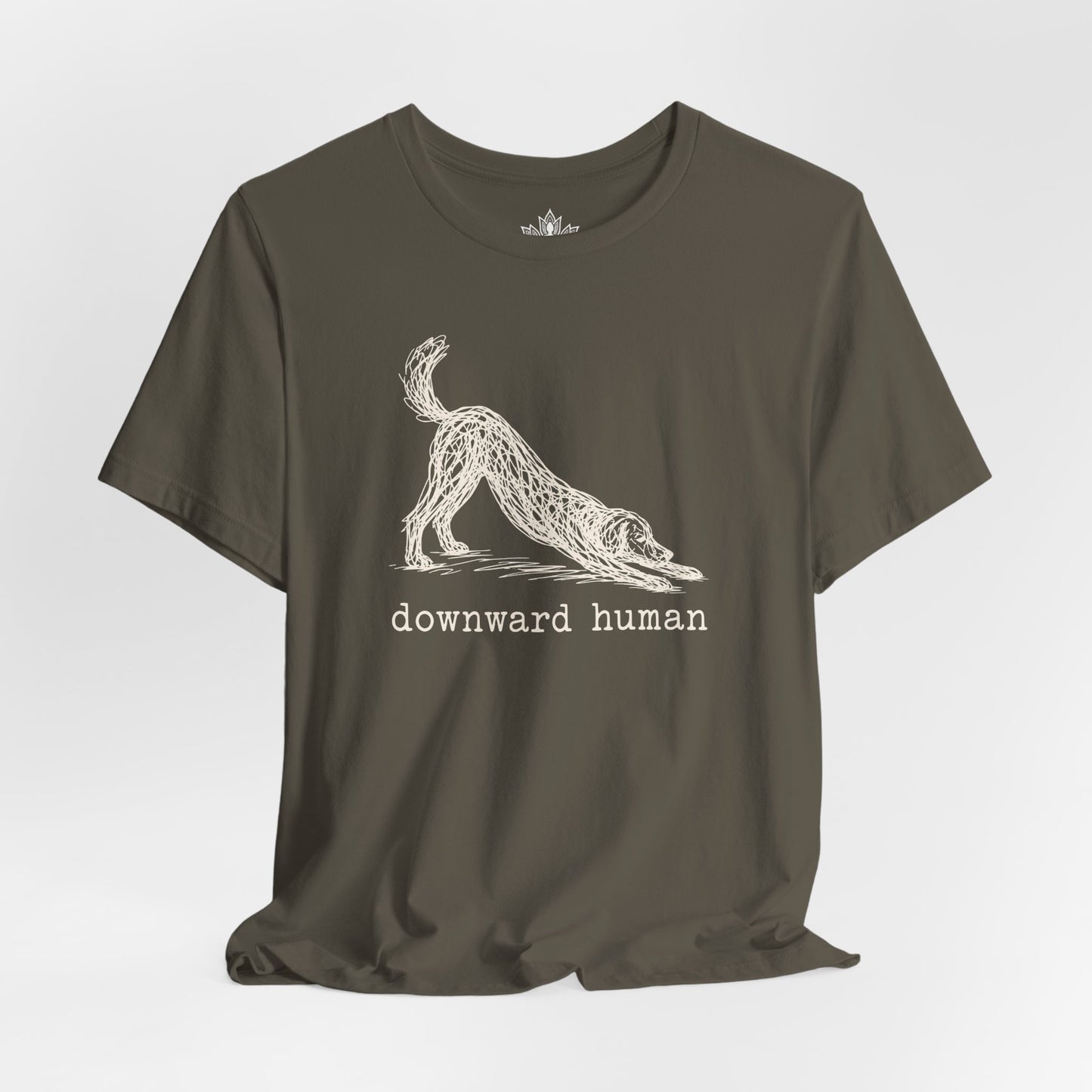 Line Art Downward Human Tee