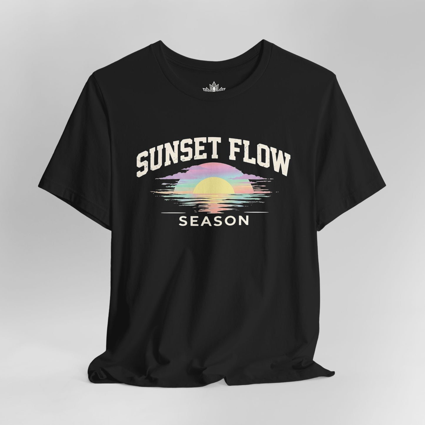 Retro Pastel Sunset Flow Season Tee