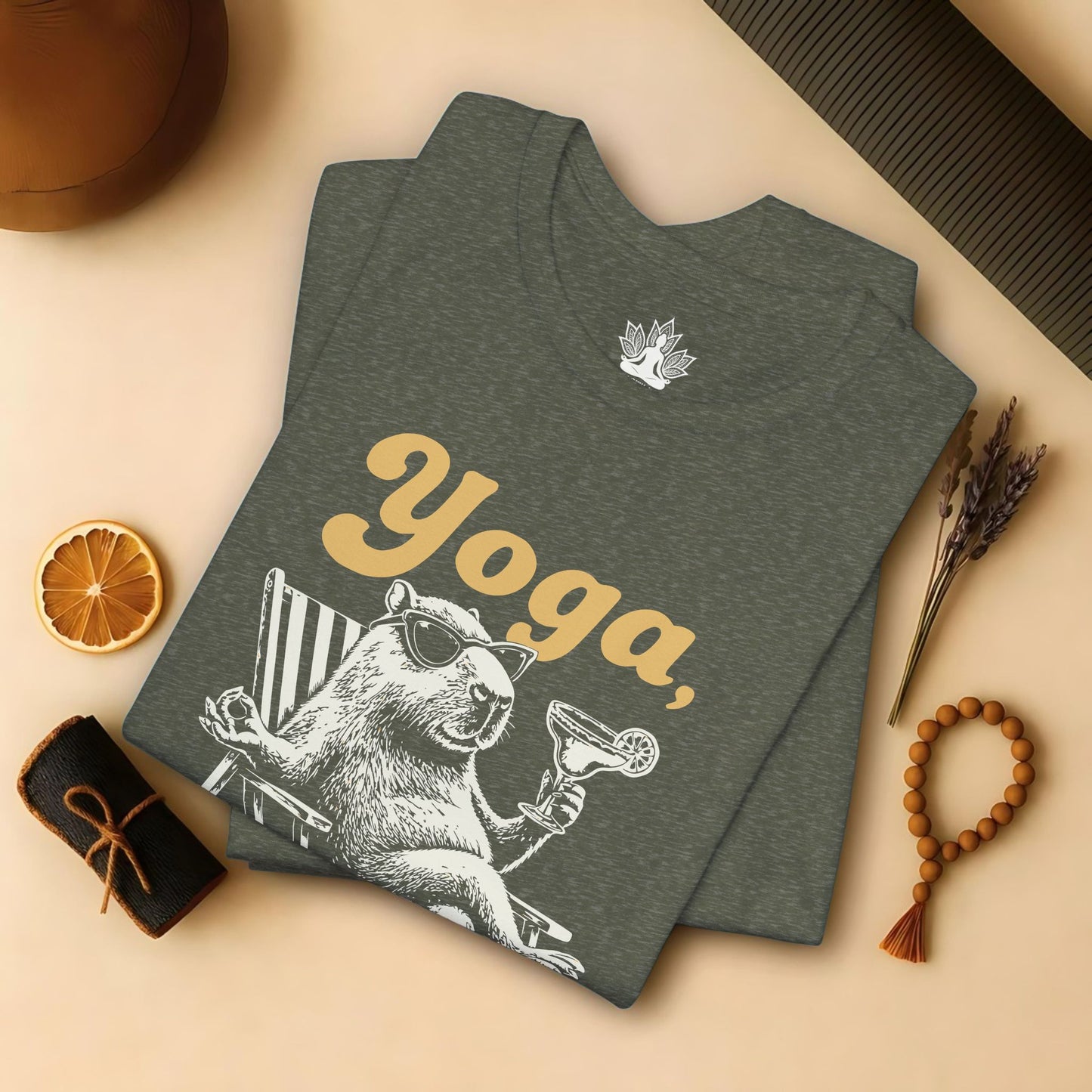 Capybara Yoga, Playa & Margarita Tee