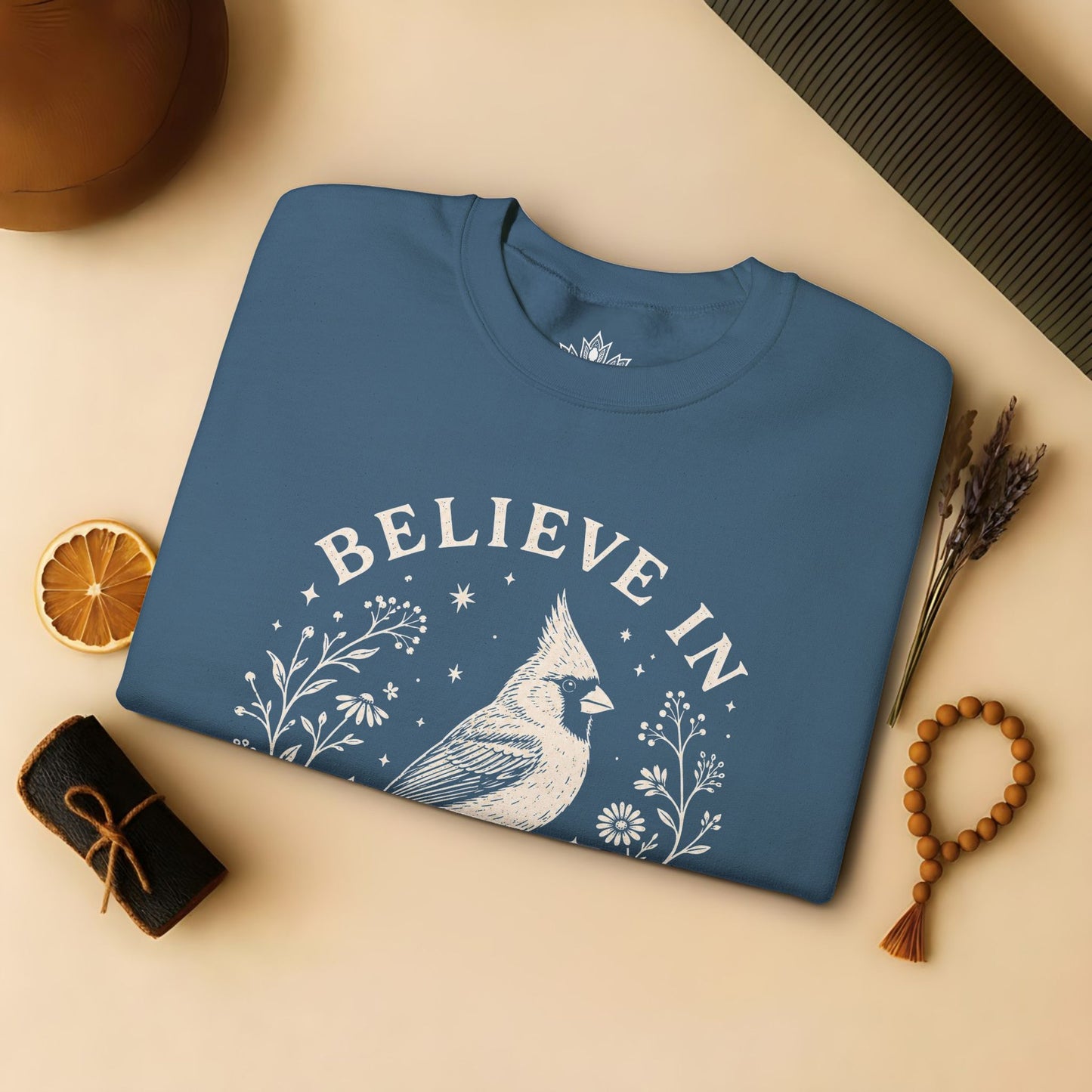 Believe In Good Cardinal Bird Sweatshirt