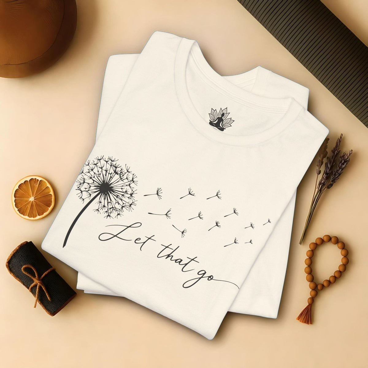 Printify T-Shirt Let That Go Dandelion Tee Let That Go Dandelion Tee