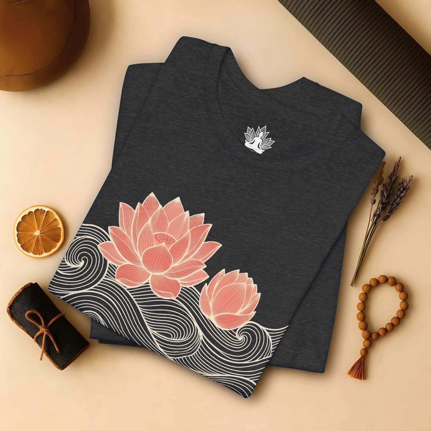 Lotus Bloom & Retro Waves Tee