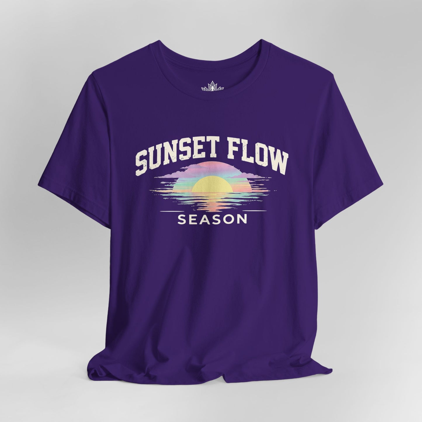 Retro Pastel Sunset Flow Season Tee