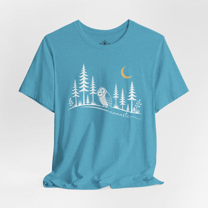 Namaste Forest Owl Tee