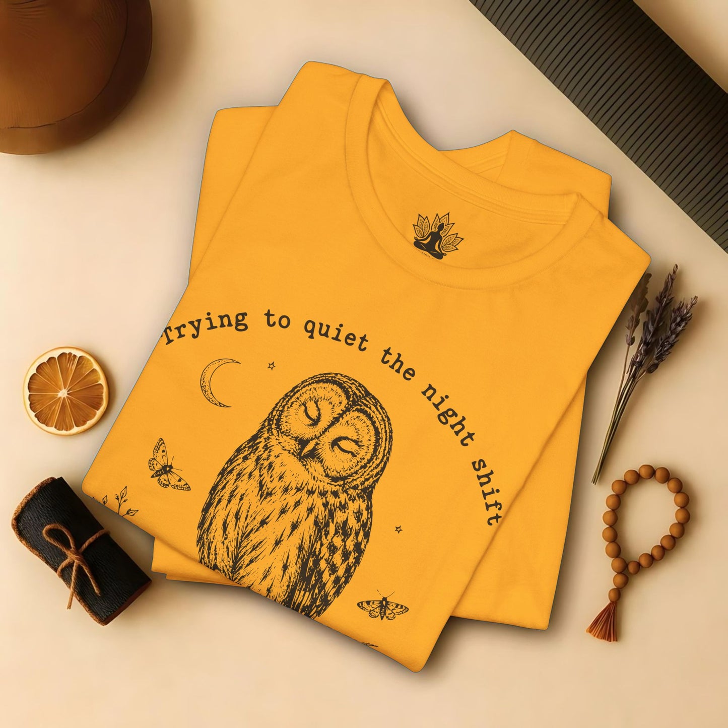 Trying To Quiet The Night Shift Owl Tee