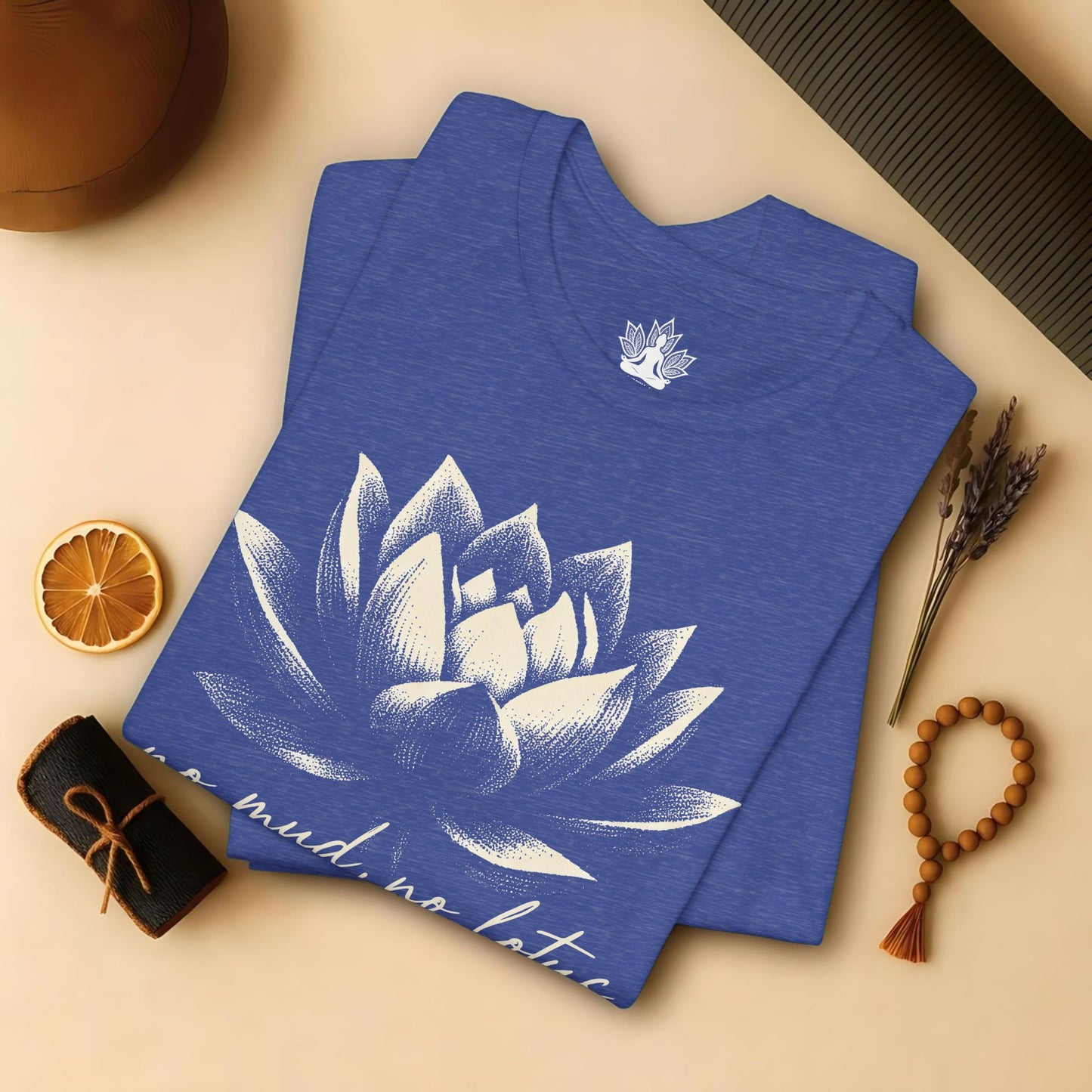 No Mud, No Lotus Shadow Art Tee