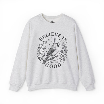 Believe In Good Cardinal Bird Sweatshirt