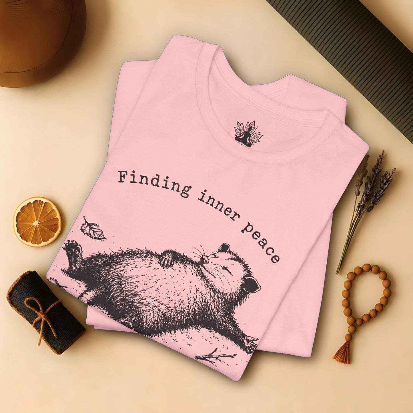 Finding Inner Peace Possum Tee