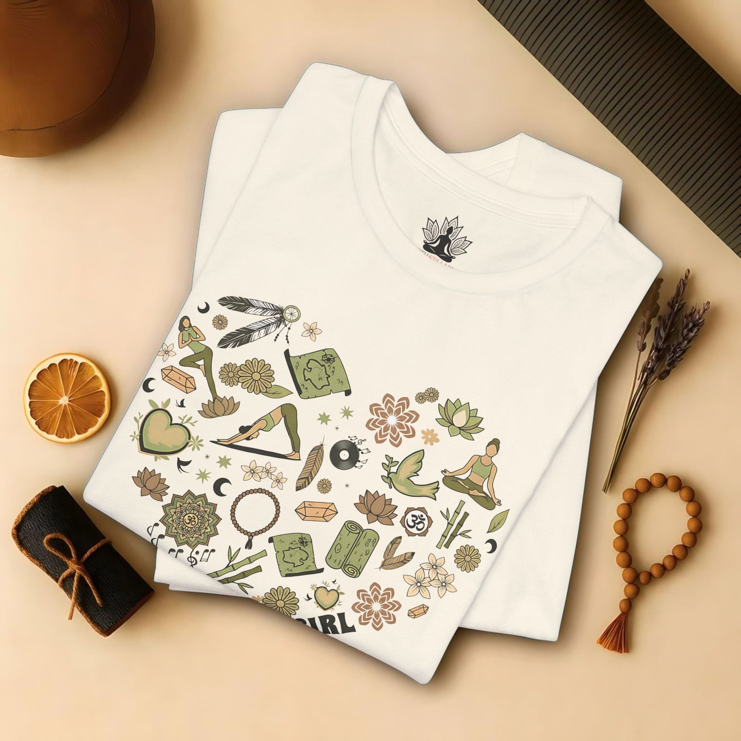 Yoga Girl Boho Heart Tee