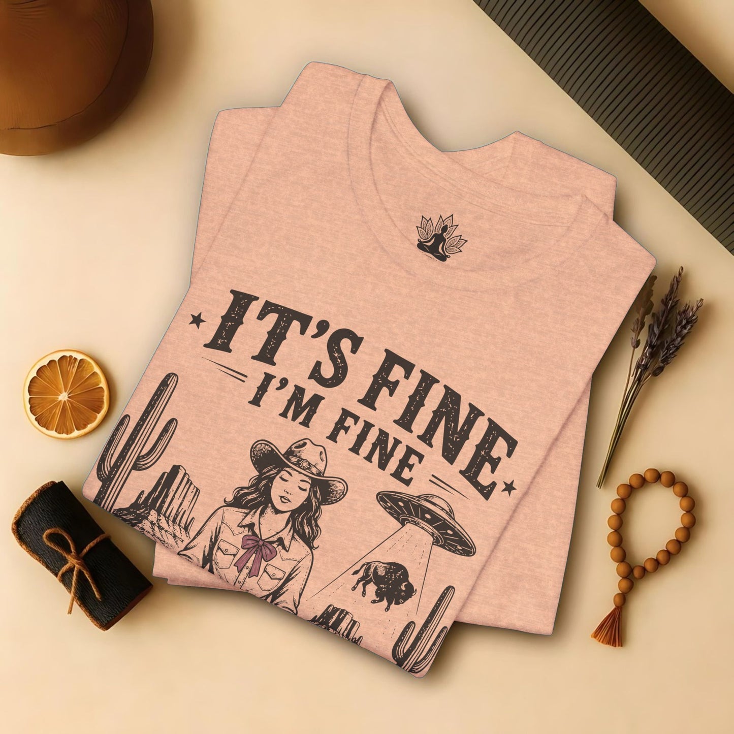 Everything Is Fine Cowgirl UFO Tee