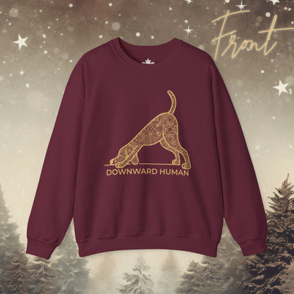 Downward Human Sweater - Mandala Dog