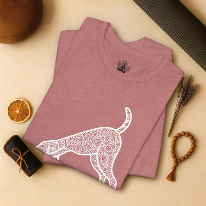 Downward Human Mandala Dog Tee