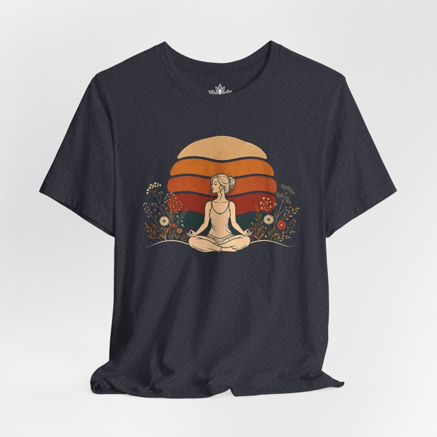 Retro Sunset Meditation Tee