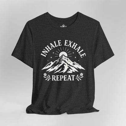 Inhale Exhale Repeat Mountain Men Tee