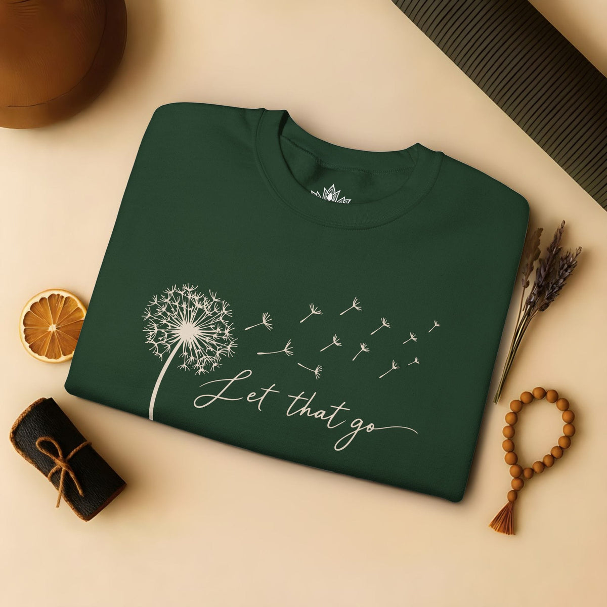 Printify Sweatshirt Let That Go Dandelion Sweatshirt Let That Go Dandelion Sweatshirt