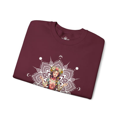 Boho Floral Mandala Sweatshirt