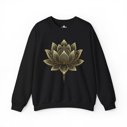 Sweat-shirt Fleur de lotus dorée