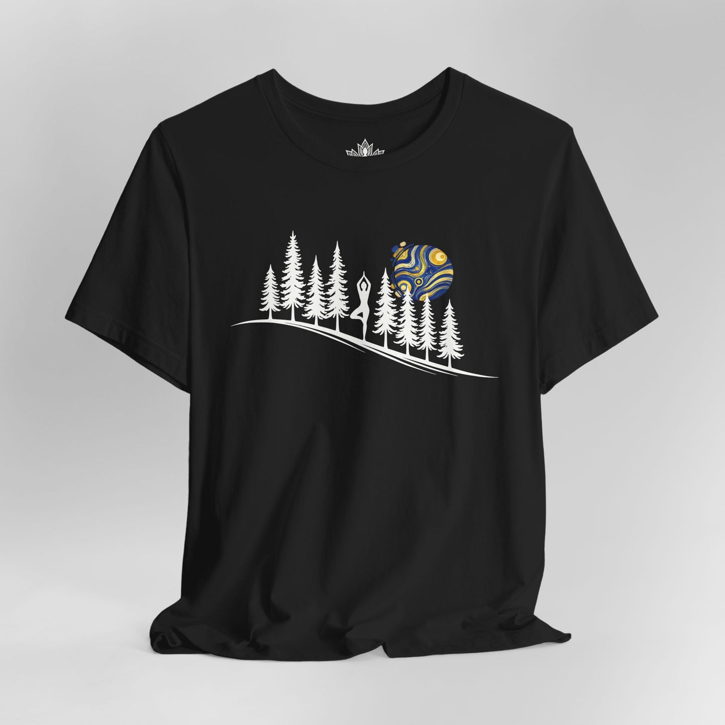 Forest Tree Pose In The Moonlight Tee