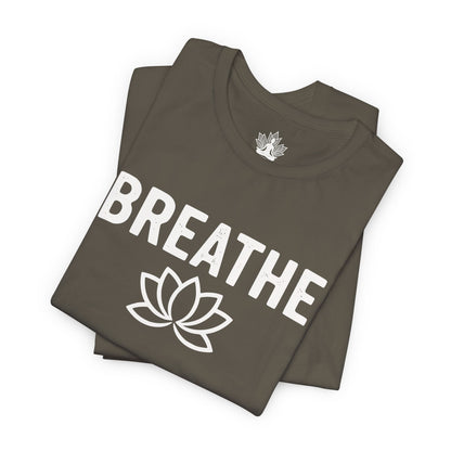 Breathe Lotus – Minimalist Yoga Class Men Tee