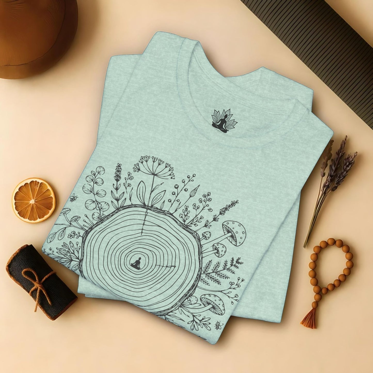 The Quiet Center Botanical Tee