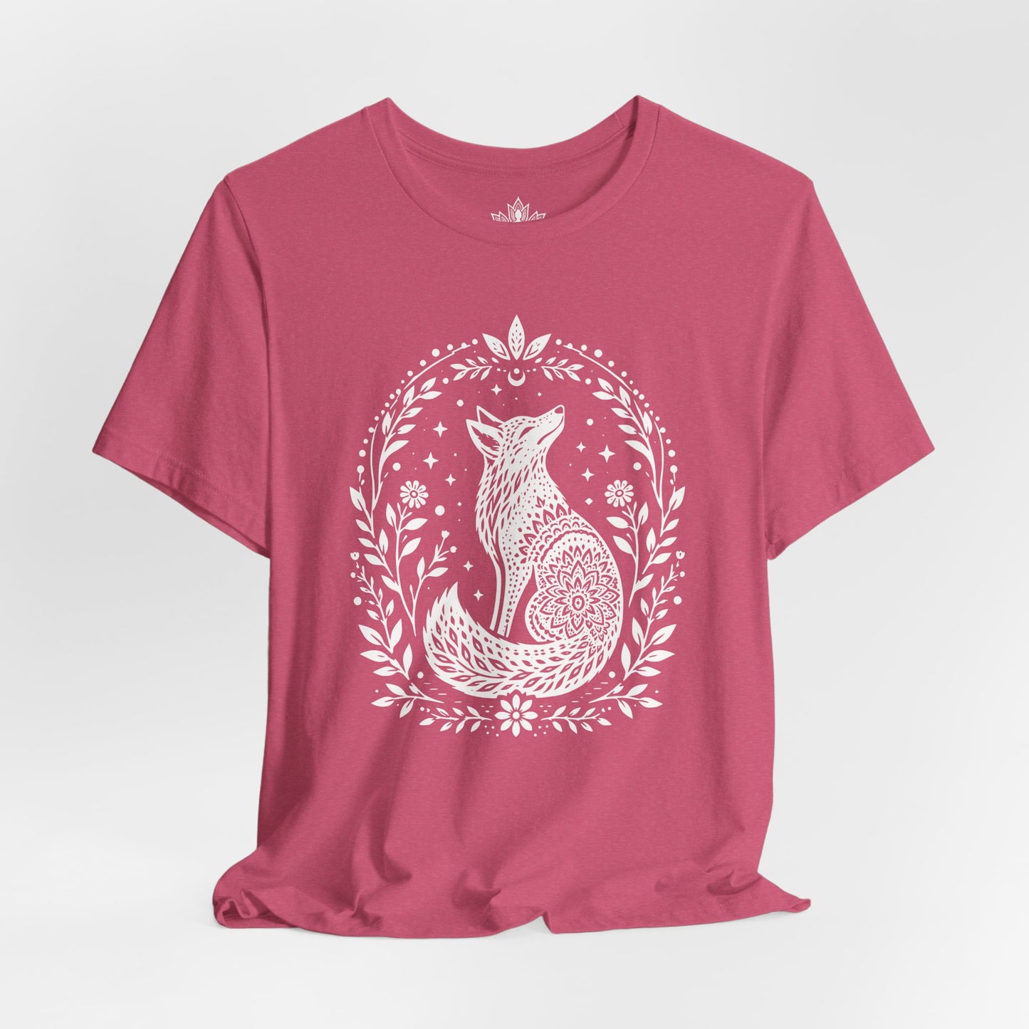 Boho Mandala Fox Linocut Tee