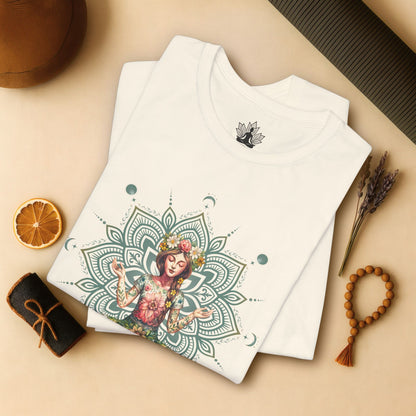 Flower Meditation Boho Tee