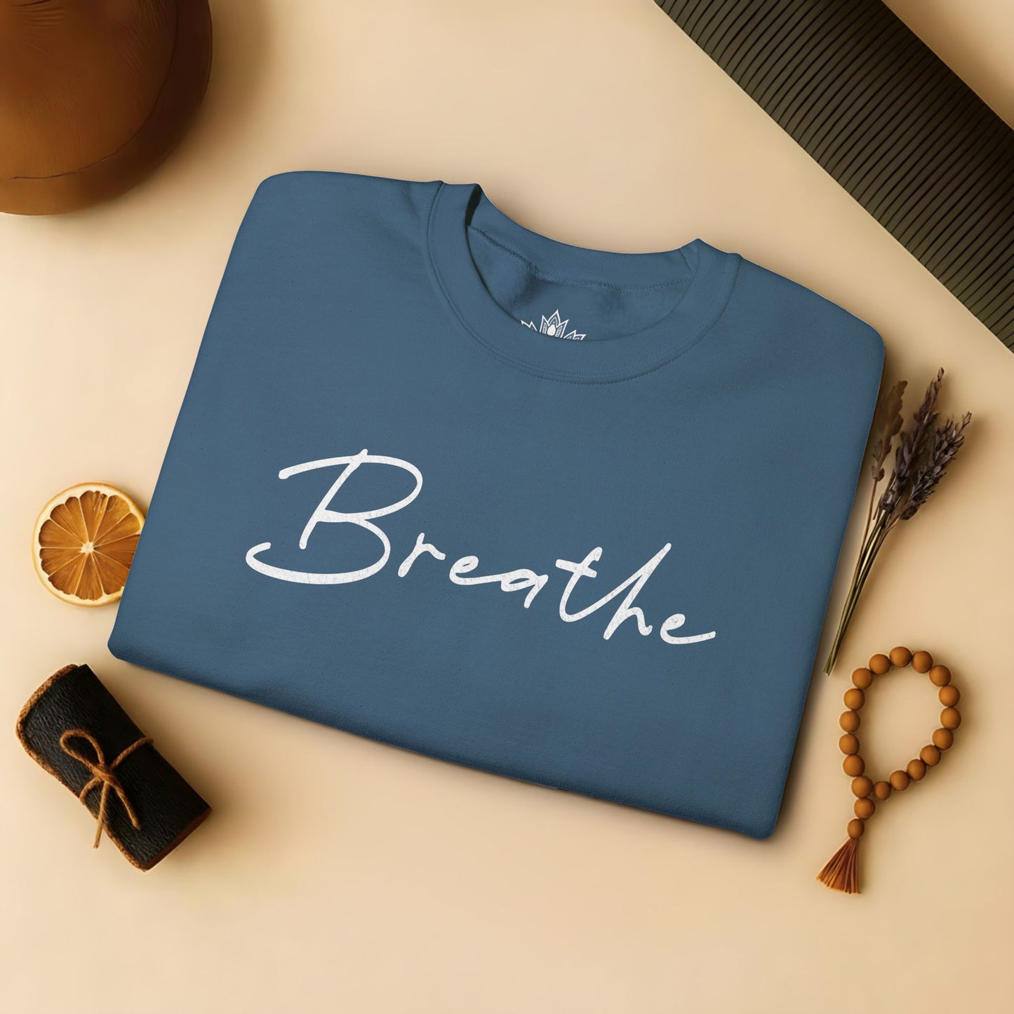 Cozy Breathe Sweater - Mandala Back Print
