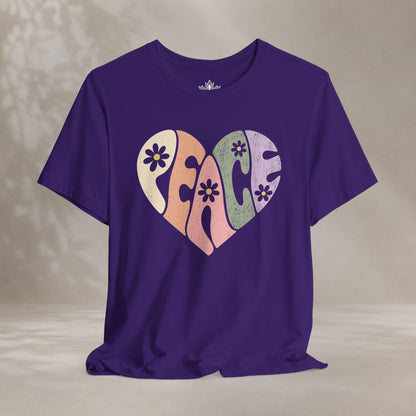 Retro Peace Heart Tee
