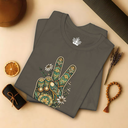 Boho Peace Hand Tee