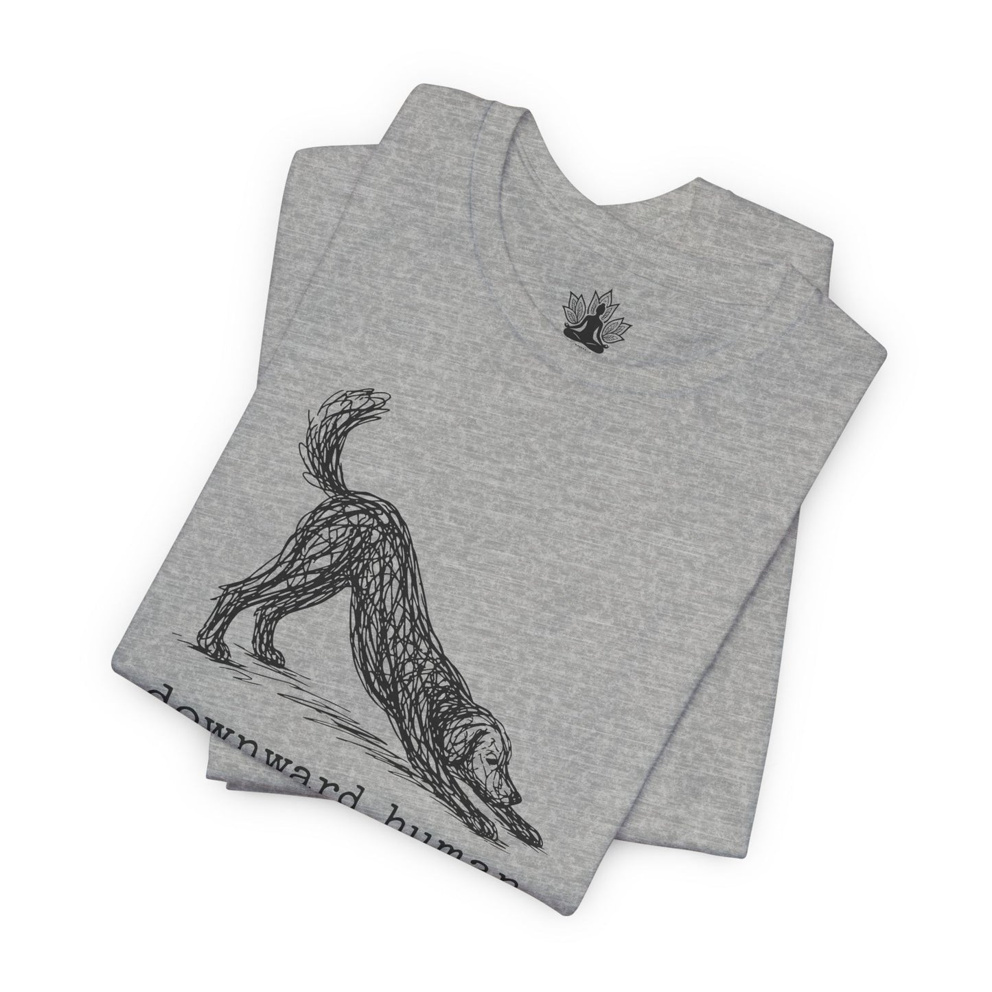 Line Art Downward Human Men Tee