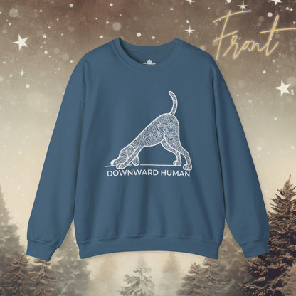 Downward Human Sweater - Mandala Dog