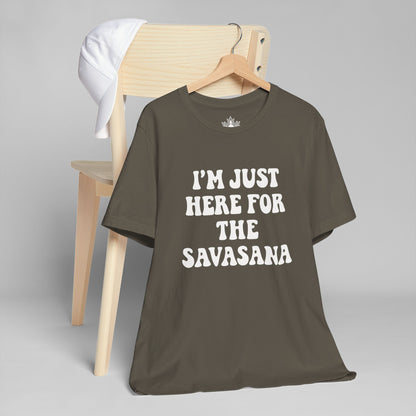 Savasana Only – Funny Yoga Men Tee