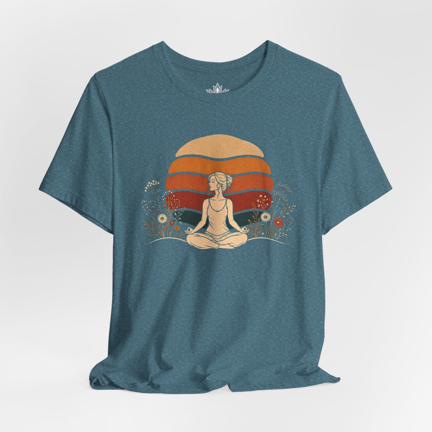 Retro Sunset Meditation Tee