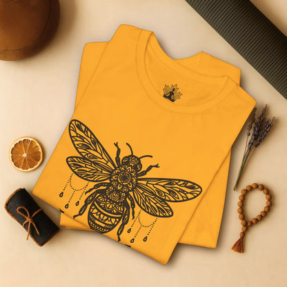 Bee Kind Mandala – Mindful Boho Yoga Tee