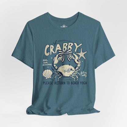 If Crabby, Return To Beach Yoga Tee