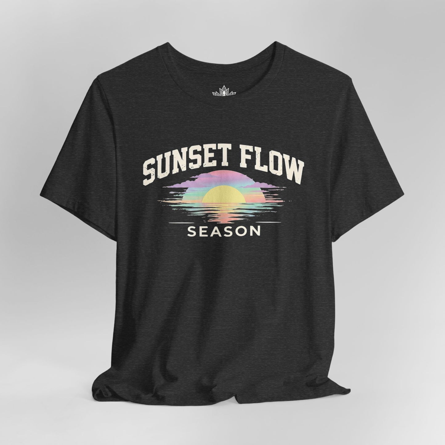 Retro Pastel Sunset Flow Season Tee