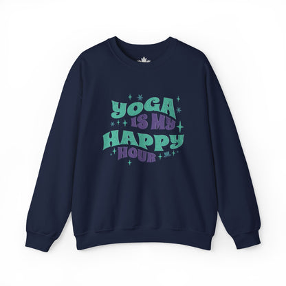 Yoga Is My Happy Hour Sweatshirt