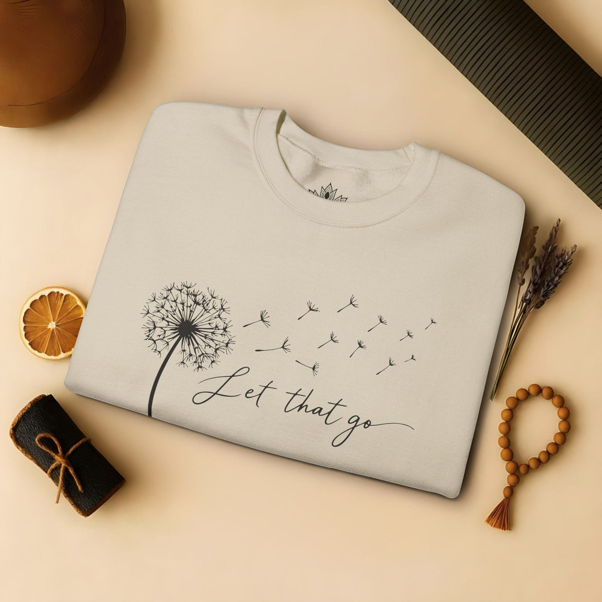 Printify Sweatshirt Let That Go Dandelion Sweatshirt Let That Go Dandelion Sweatshirt