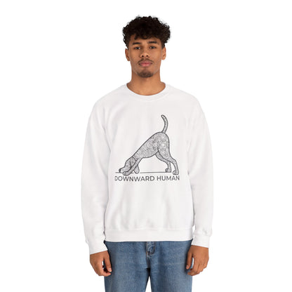Downward Human Sweater - Mandala Dog
