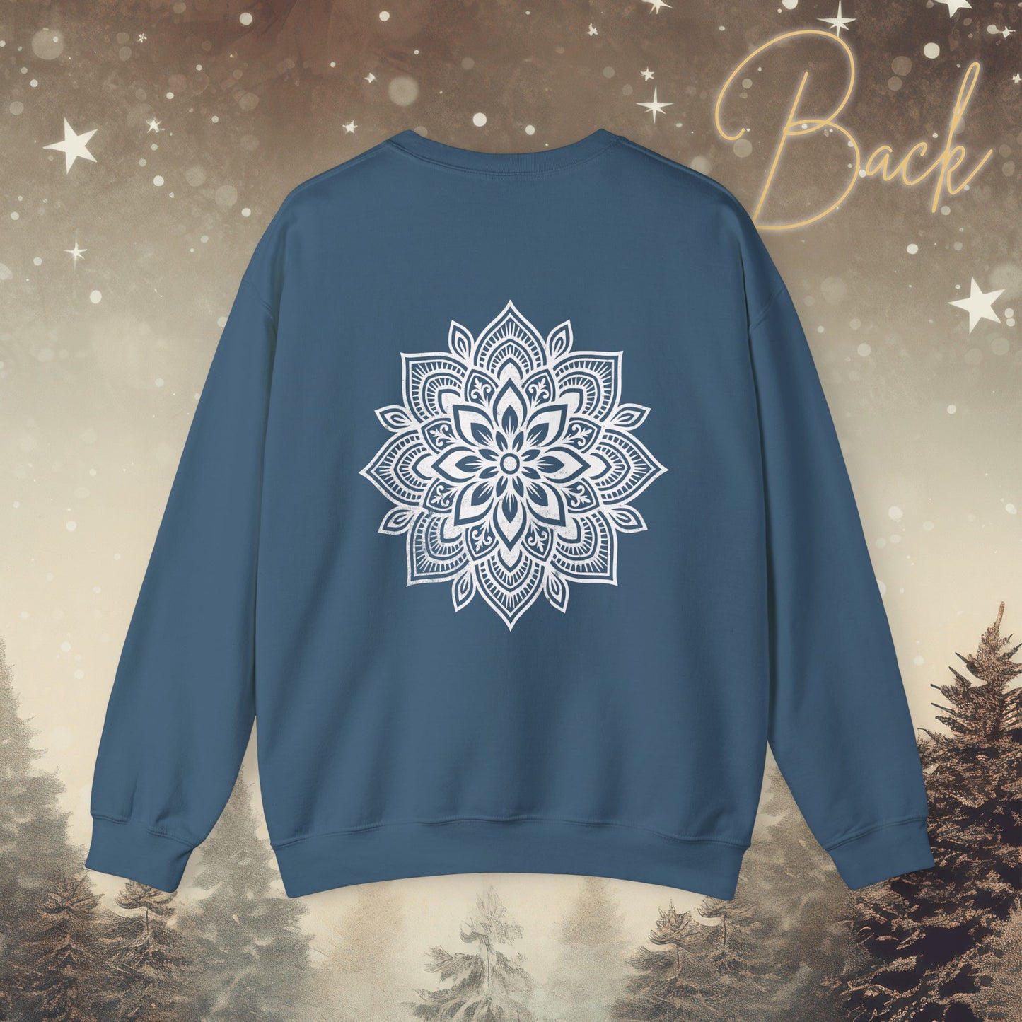 Cozy Breathe Sweater - Mandala Back Print