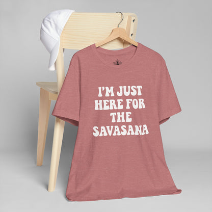 Savasana Only – Funny Yoga Men Tee