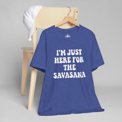 Savasana Only – Funny Yoga Men Tee