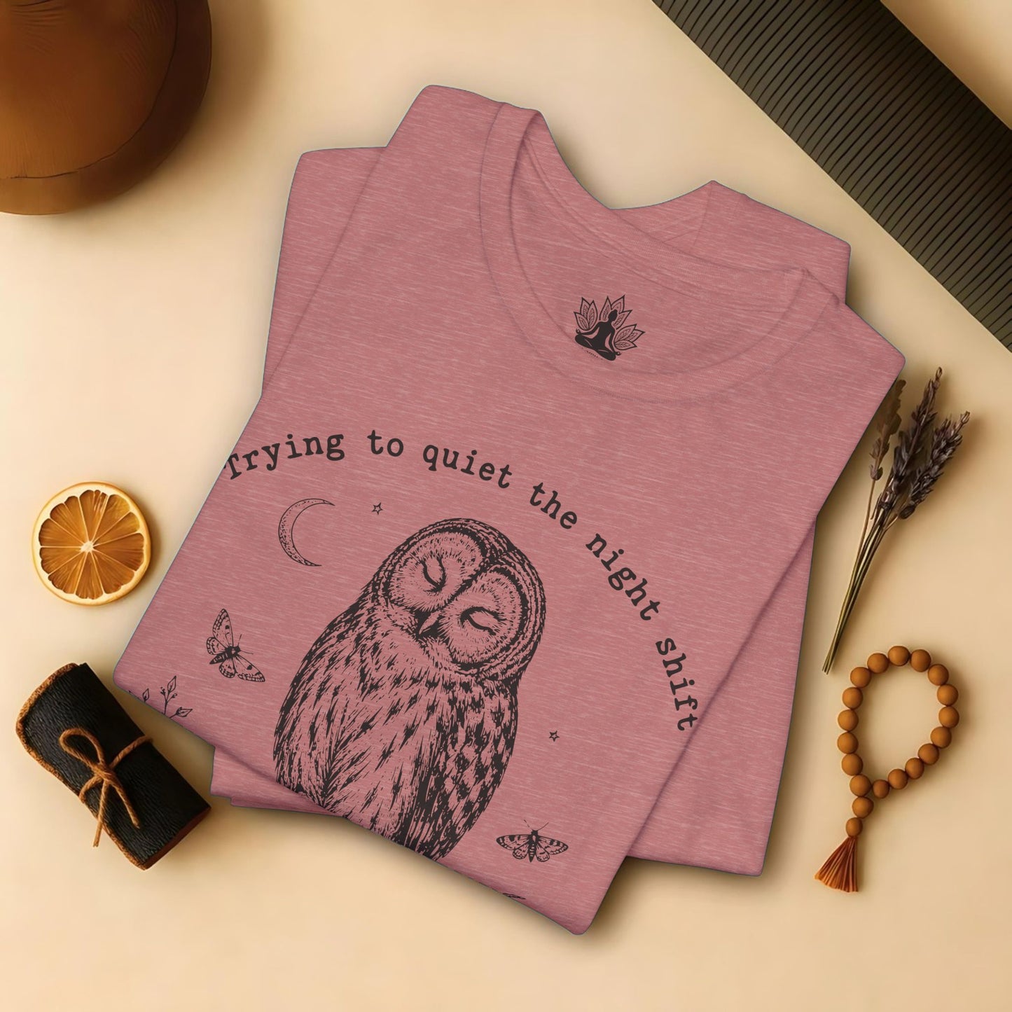 Trying To Quiet The Night Shift Owl Tee