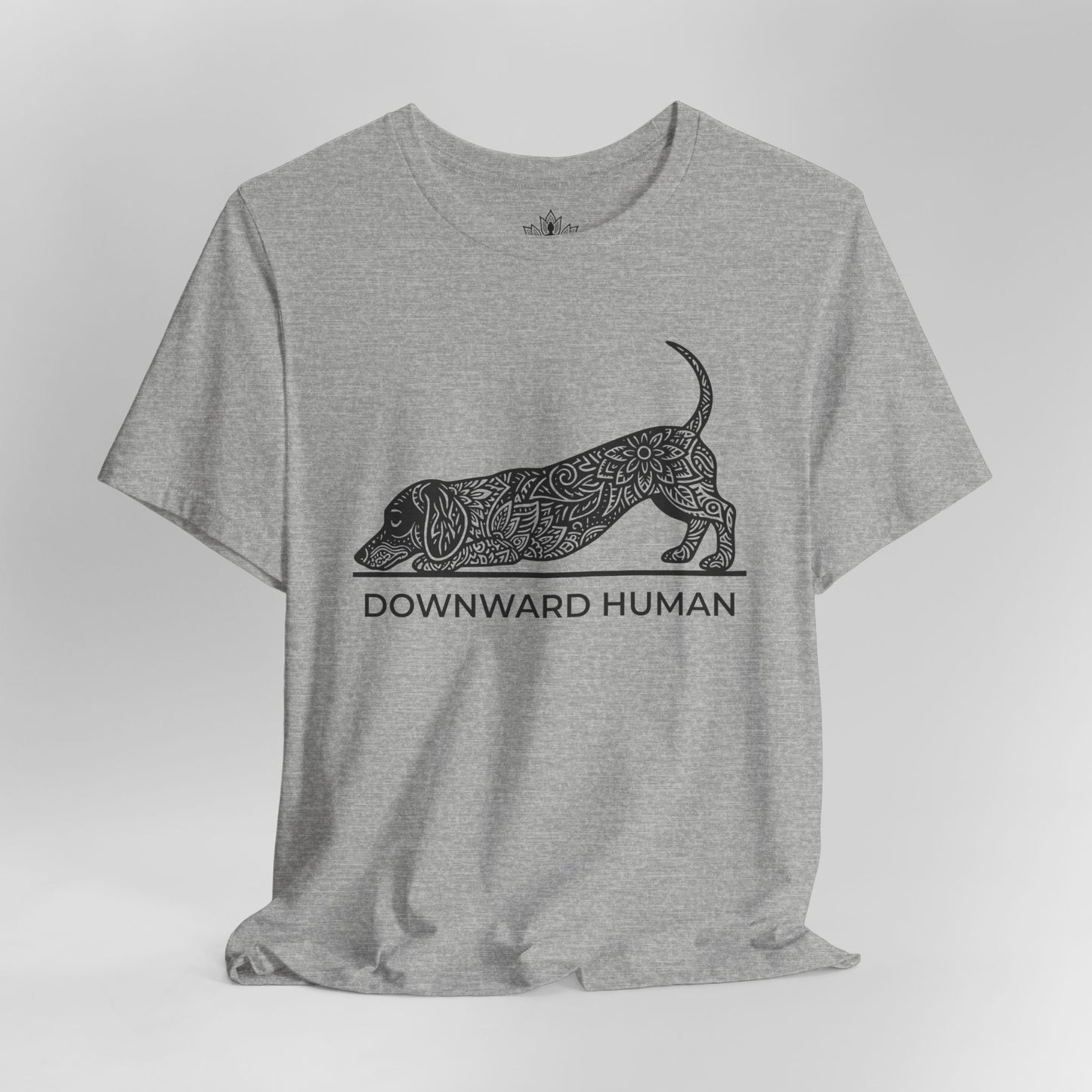 Teckel mandala 'Downward Human' - Chien Saucisse