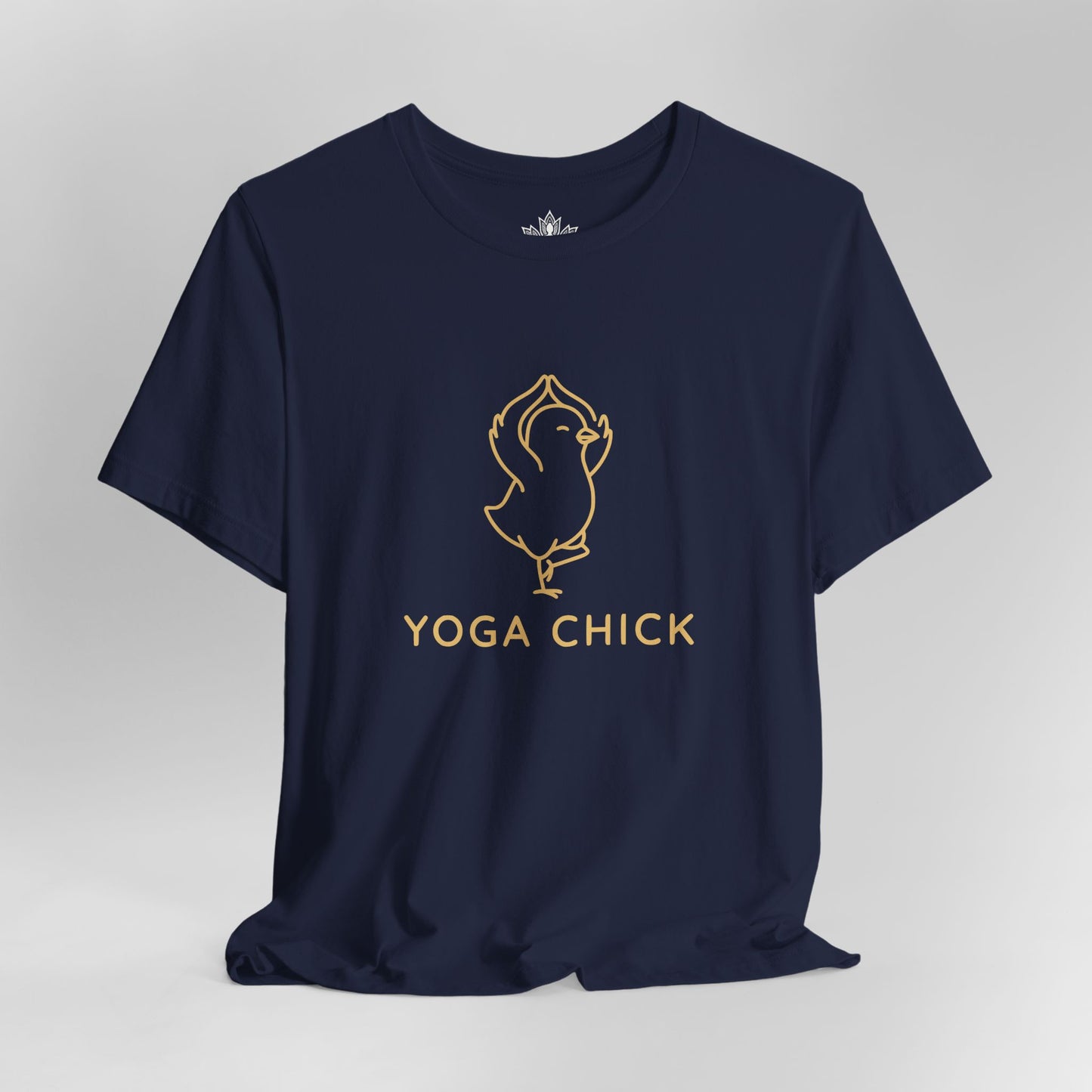 Minimalist Yoga Chick – Cute Mindful Humor Tee