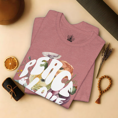 Floral Peace & Love Tee